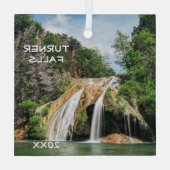 Turner Herfsten, Davis, Oklahoma Glas Ornament (Achterkant)