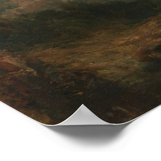 Turner - Lake Avernus Aeneas en Cumaean Sybil Poster (Hoek)