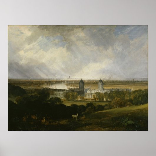 Turner - Londen van Greenwich Park Poster (Voorkant)