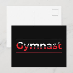 Turner - Minimalistische moderne turnkunst woord Briefkaart