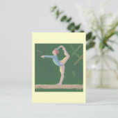 Turner op Evenwichtsbalk, Briefkaart (Staand voorkant)