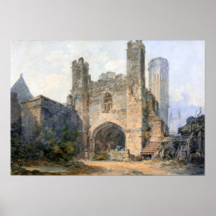 Turner - Saint Augustinus's Gate Canterbury Poster