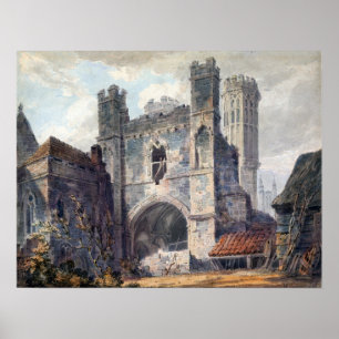 Turner - St. Augustinus's Gate Canterbury Poster