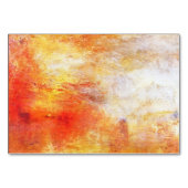 Turner Sun die over een Abstract landschap van het Kaart (Achterkant)