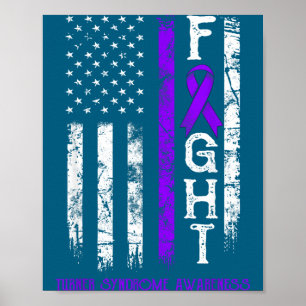 Turner syndroom krijger vs vlag Illustratie Poster