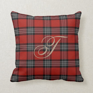 Turner Tartan Monogram Pillow Kussen