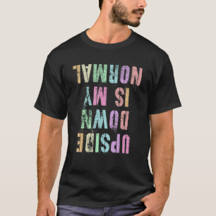 Turner UPSIDE DOWN IS MIJN NORMALE Turnen Tumbli T-shirt
