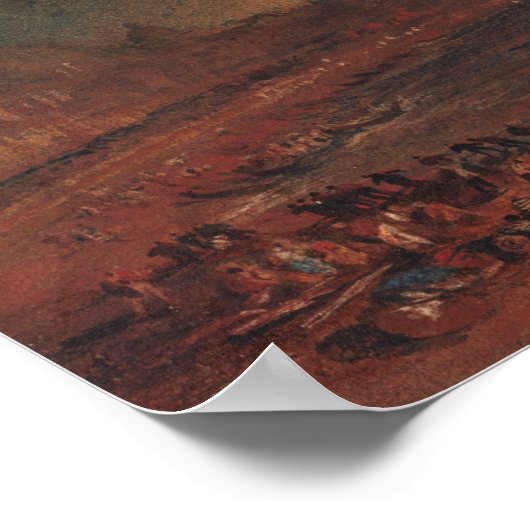 Turner - vesuvius in uitbarsting poster (Hoek)