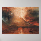 Turner - vesuvius in uitbarsting poster (Voorkant)