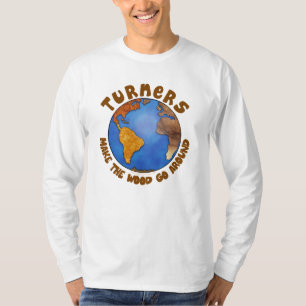 Turners Wereldbol Funny WoodkeerEarth T-shirt