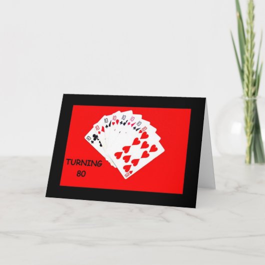 Turning 80 Est Une Grande Carte D'Anniversaire (Devant)