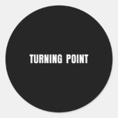 Turning Int  Ronde Sticker (Voorkant)