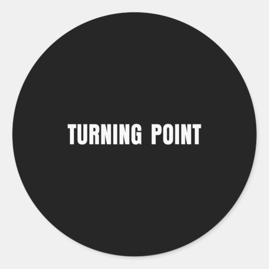 Turning Int  Ronde Sticker (Voorkant)