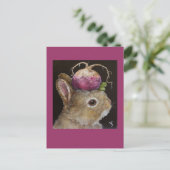 turnip baby bunny briefkaart (Staand voorkant)
