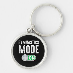 Turnmode gymnastiek Cool gymnast atleet Sleutelhanger
