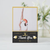 Turnster afgestudeerd Modern Foto afstudeerklas va Bedankkaart (Staand voorkant)