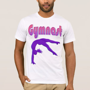 Turnsterkte Gymnastiek Paars Metaalachtig T-shirt