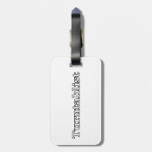 Turntablist Bagagelabel (Achterkant verticaal)