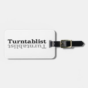 Turntablist ʇ sılqɐ ʇ uɹ ⊥ bagagelabel