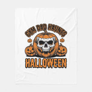 Turnvader Halloween Antieke Pompoen Schedel_1 Fleece Deken