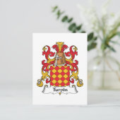 Turpin Family Crest Briefkaart (Staand voorkant)