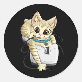 Turq Classic ronde Sticker