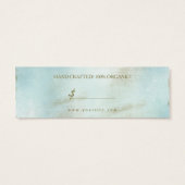 Turqoise Shabby Peacock - étiquette de prix de mar (Dos)