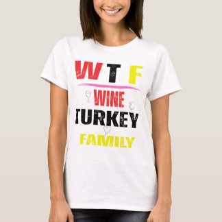 turquie à vin et t-shirt famille