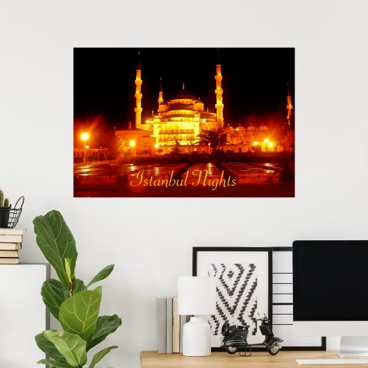 (TURQUIE) Affiche des Nuits d'Istanbul (Bureau à domicile)