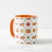 Turquie Citrouilles Thanksgiving Mug (Devant gauche)