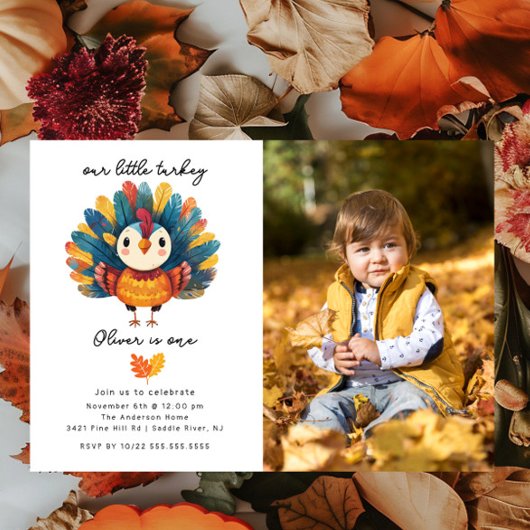 Turquie colorée Photo Invitation Anniversaire