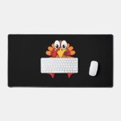 Turquie courir Thanksgiving en T-shirt classique (Clavier et souris)