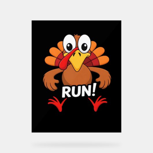 Turquie courir Thanksgiving en T-shirt classique (Recto)