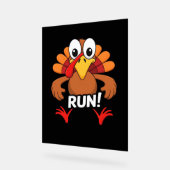 Turquie courir Thanksgiving en T-shirt classique (Angle)