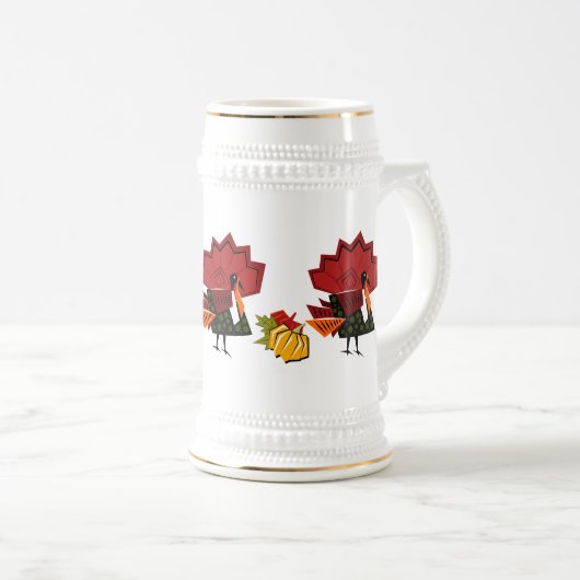 Turquie et Citrouille Thanksgiving Gig Mugs (Devant droit)