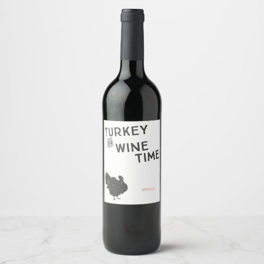 Turquie et vin temps grâces étiquettes (Devant)