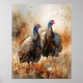 Turquie Farm Animal Art Imprimer Poster (Devant)