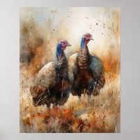 Turquie Farm Animal Art Imprimer Poster