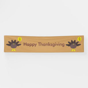 Turquie Heure Thanksgiving Bannière personnalisée