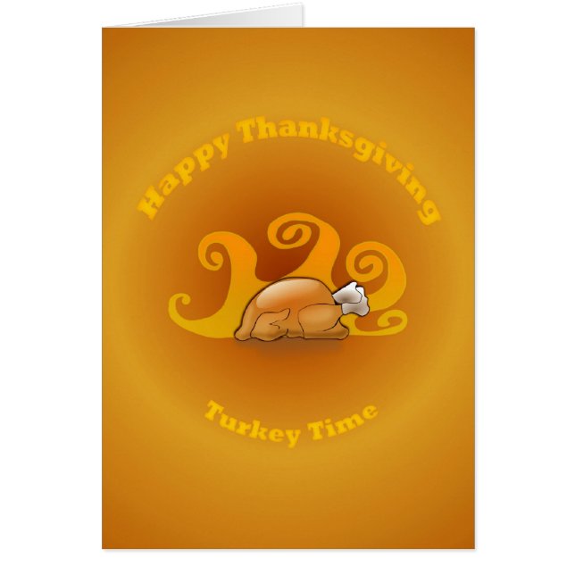 Turquie Heure - Thanksgiving Dinner Invitation (Devant)