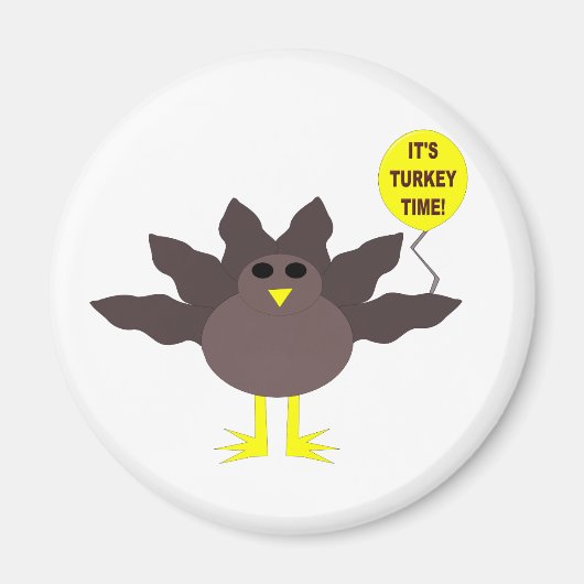 Turquie Heure Thanksgiving Magnet (Devant)