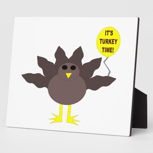 Turquie Heure Thanksgiving Plaque (Côté)