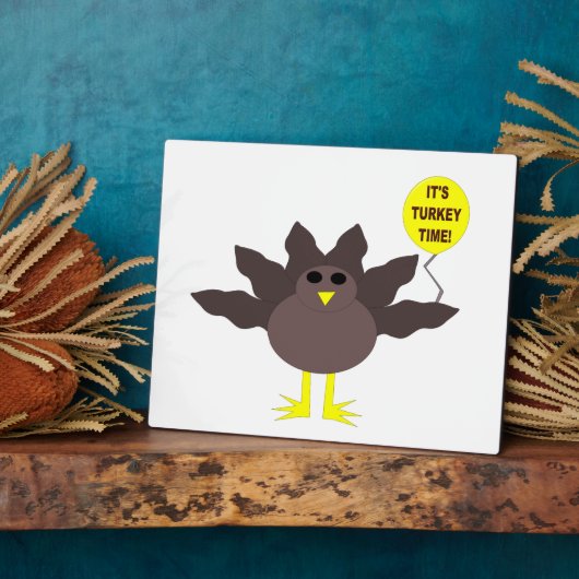 Turquie Heure Thanksgiving Plaque (Côté)