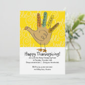 Turquie Invitations De Dîner D'Action De Grâce (Debout devant)