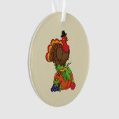 Turquie mignonne avec moisson Thanksgiving (devant)