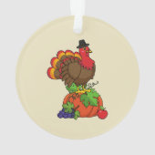 Turquie mignonne avec moisson Thanksgiving (dos)