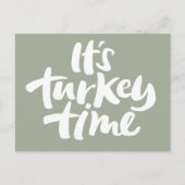Turquie moderne Temps Thanksgiving Invitation (Devant)