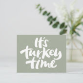 Turquie moderne Temps Thanksgiving Invitation (Debout devant)