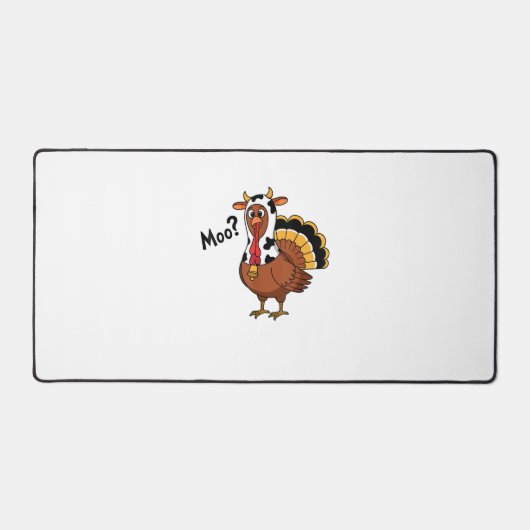 Turquie Moo Vache drôle Thanksgiving Performance S (Recto)
