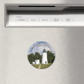 Turquie Point Lighthouse, Maryland Round Magnet (In Situ (Lave-vaisselle))